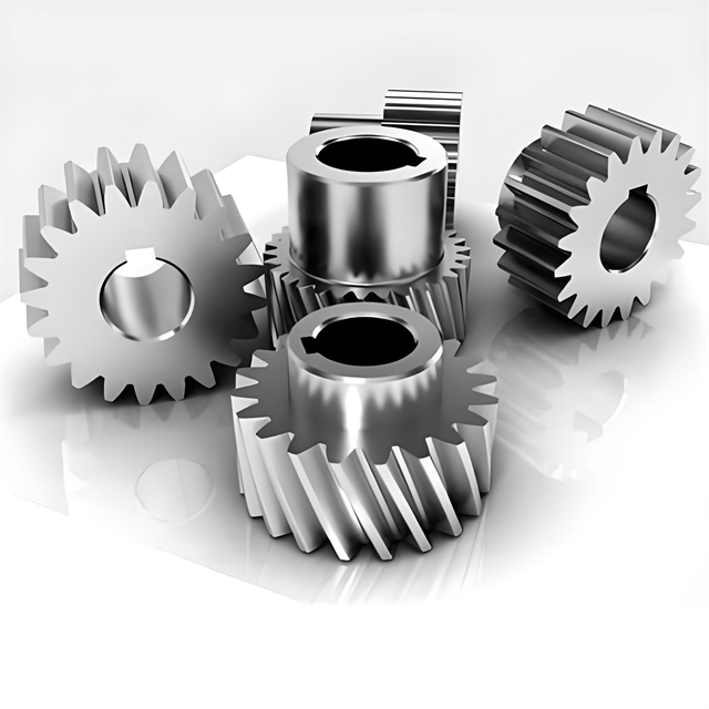 Precision Spur Gear Components Precision machined spur gear components with custom bore and hardened teeth for industrial power transmission